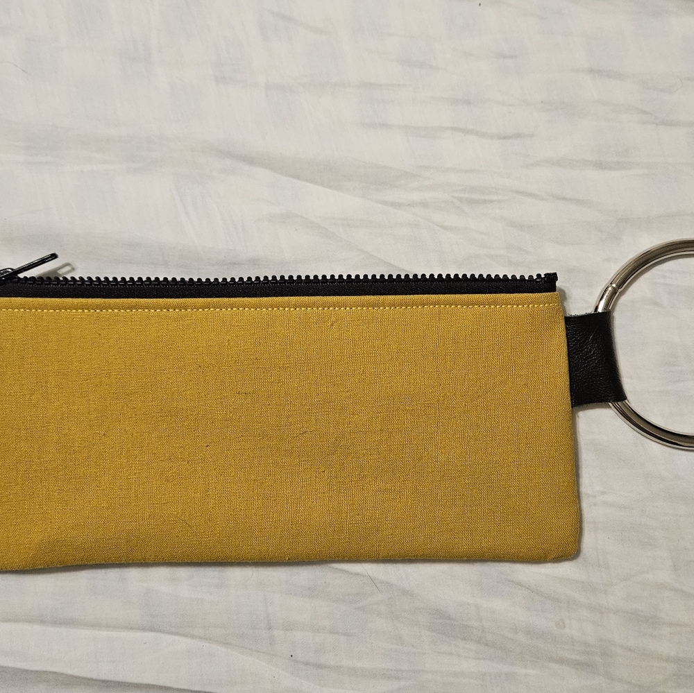 Permanent Baggage Gold/blue Wristlet Clutch Bag Purse With Bangle - Picture 2 of 6